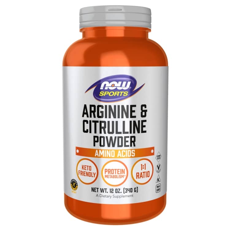 NOW® Foods Arginine & Citrulline Powder - Potencializa a absorção de proteínas