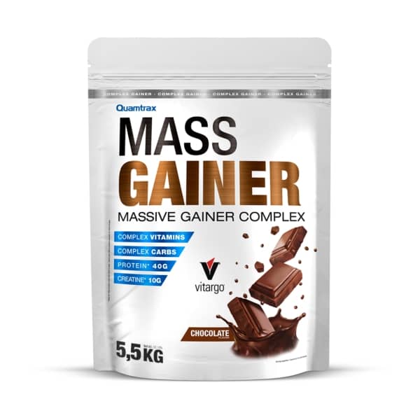 Quamtrax Mass Gainer - Volume muscular

O alto teor de Vitargo™ permite um for