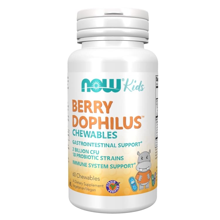 NOW® Foods BerryDophilus™ Chewables Kids - Suporte gastrointestinal

NOW® Berr