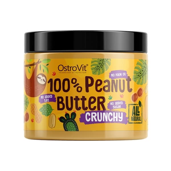 OstroVit® 100% Peanut Butter Crunchy - 100% manteiga de amendoim

100% Peanut