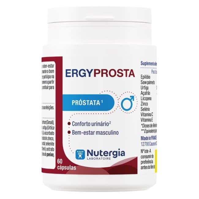Nutergia ERGYPROSTA - Próstata
ERGYPROSTA é um suplemento alimentar para o be