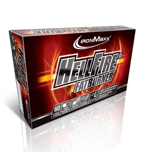 Hellfire Fatburner 60caps - Hellfire com fórmula de queimador termogénico
Alc