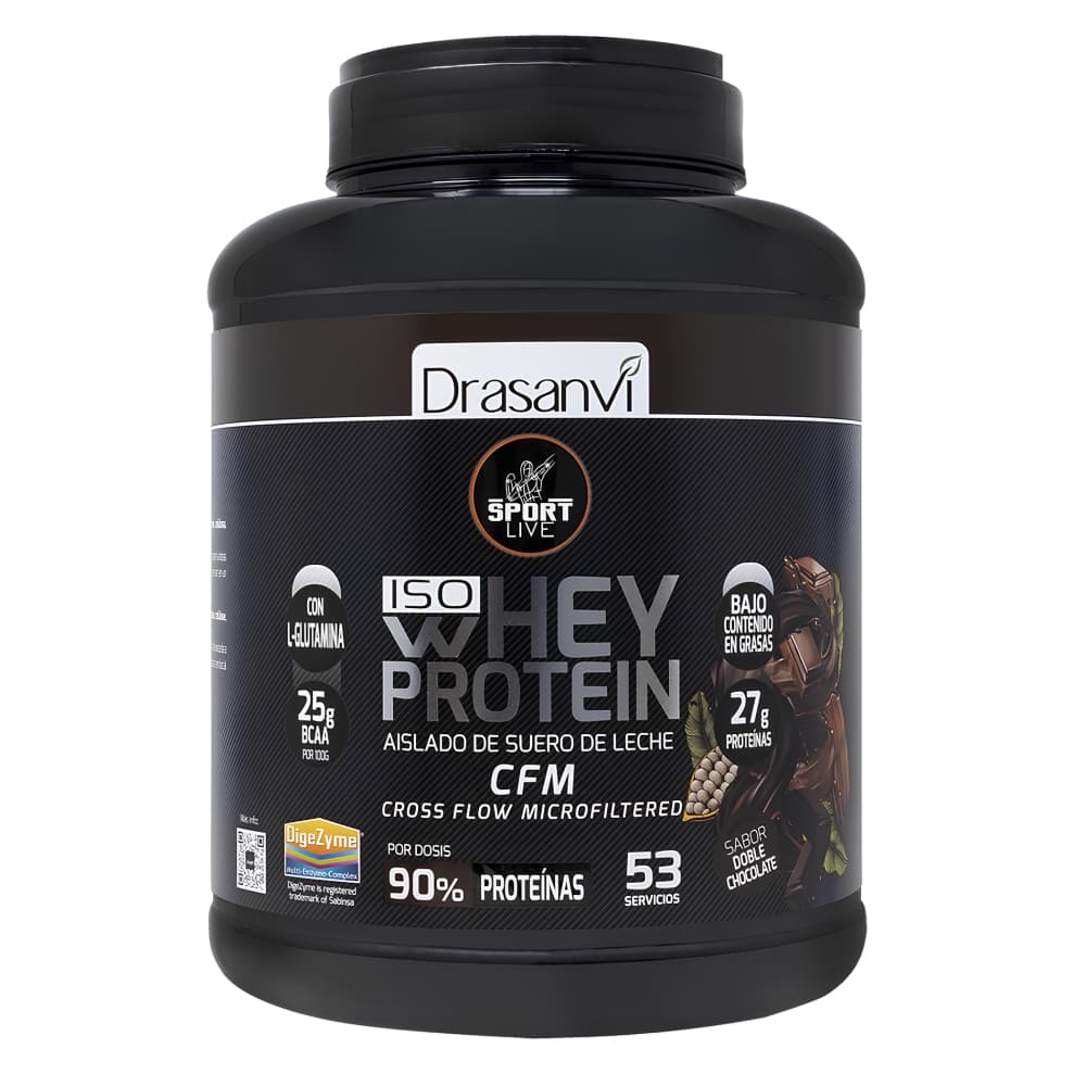 Drasanvi Sport Live Iso Whey Protein - Isolado de soro de leite ultrafiltrado