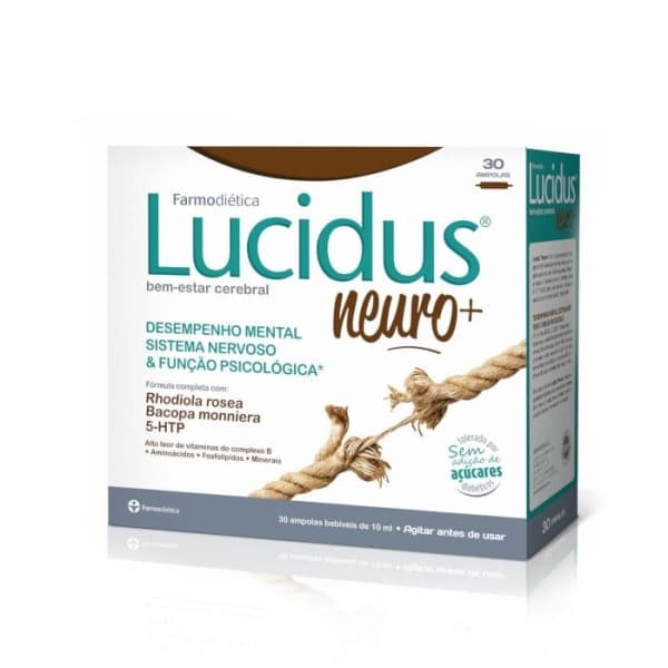 Lucidus® Neuro+ Farmodiética - Bem-estar psicológico
Lucidus® Neuro+ é uma fó