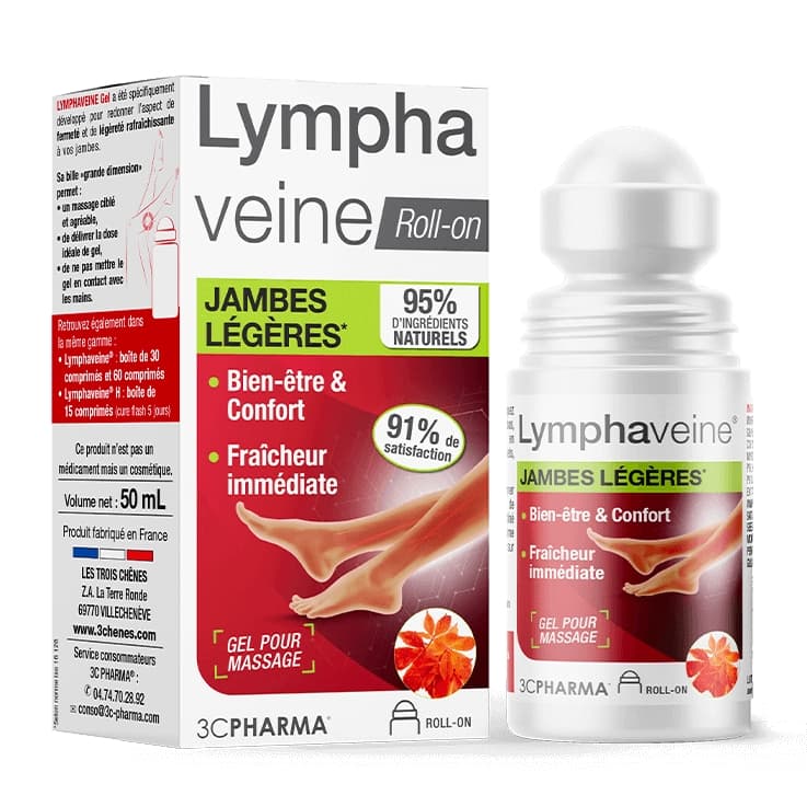 3C Pharma® Lymphaveine® Roll-On - Pernas leves

A sensação de peso está relaci