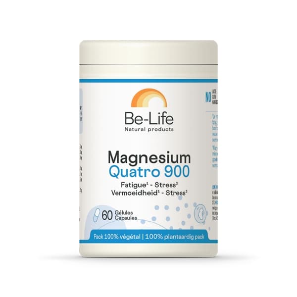 Be-Life Magnesium Quatro 900 - Três sais complementares de magnésio combinados c