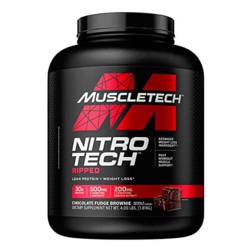 Muscletech Nitro-Tech Ripped - Constituida por ingredientes que apoiam a perda d