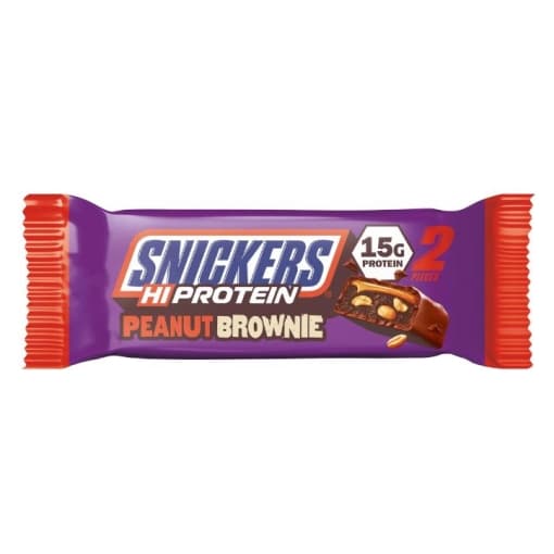 Snickers Hi-Protein Peanut Brownie - Barra de brownie de amendoim proteica

Os