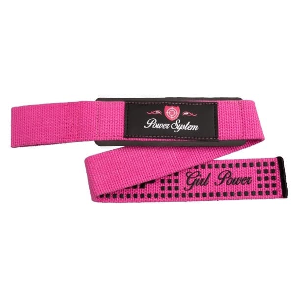 Power System® Lifting Straps G-Power Pink - Cintas de levantamento antiderrapant