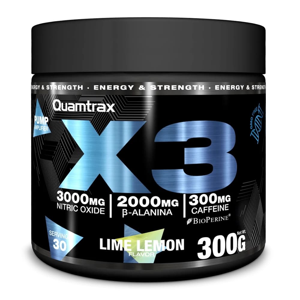 Quamtrax X3 - Energia e força!

X3 é um pré-treino à base de aminoácidos, vita
