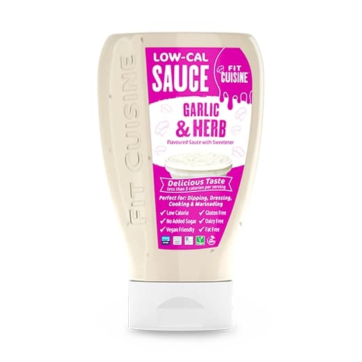 Fit Cuisine Low-Cal Sauce Garlic & Herb - Sabor delicioso
Fit Cuisine Garlic