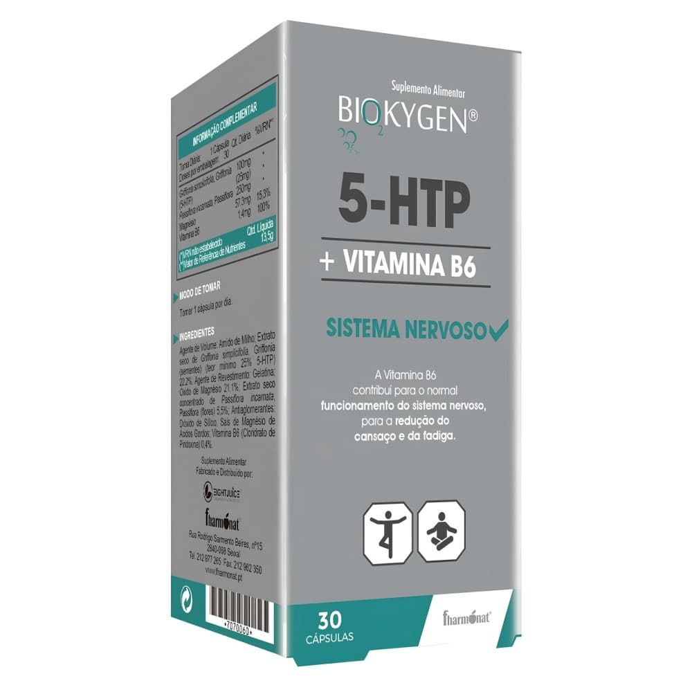 Biokygen® 5-HTP + Vitamina B6 - Contribui para o normal funcionamento do sistema