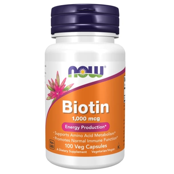 NOW® Foods Biotin - Produção de energia
A biotina é uma vitamina hidrossolúve