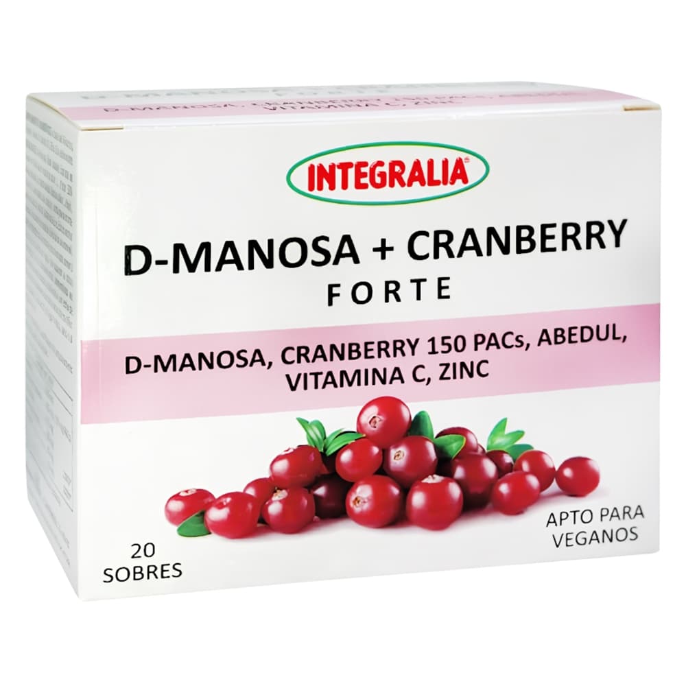 Integralia® D-Manose + Cranberry Forte - Mantém um equilíbrio saudável da microf