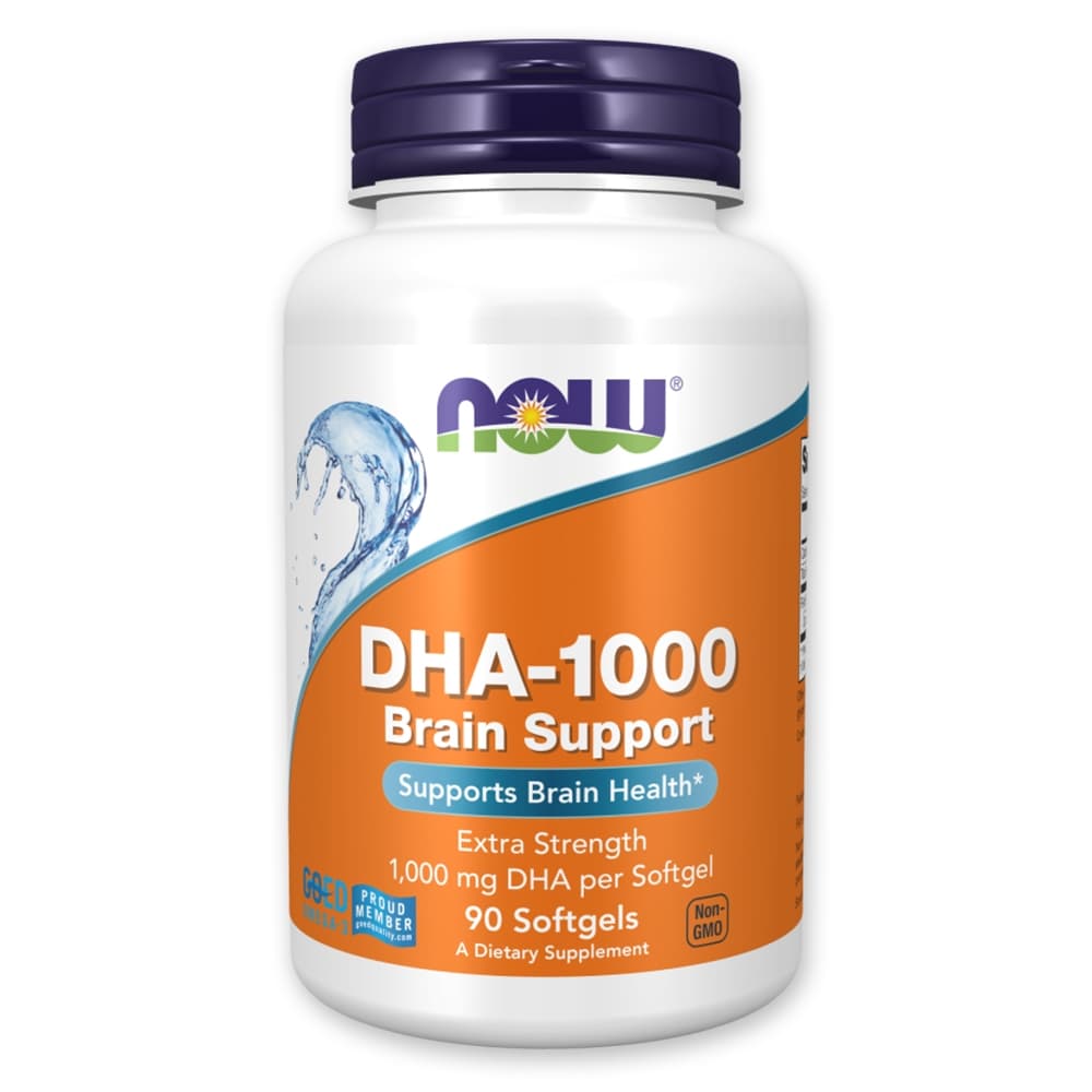NOW® Foods DHA-1000 - Óleo de peixe
O DHA ajuda a apoiar a saúde do cérebro e