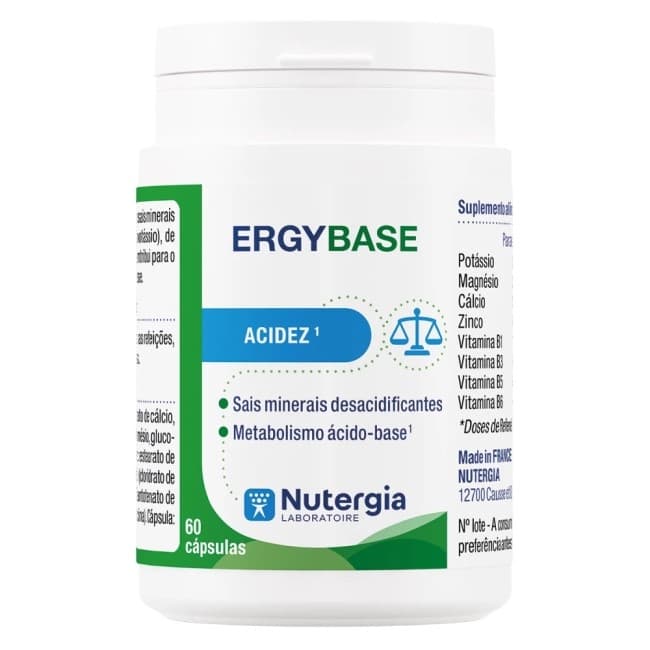 Nutergia ERGYBASE - Manutenção do equilíbrio ácido-base
ERGYBASE é um complex