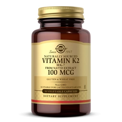Vitamin K2 (MK-7) 100mcg - Vitamina K2 de Origem Natural de Extrato de Natto