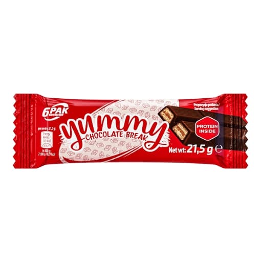 Yummy Chocolate Break - Wafer com recheio cremoso de chocolate
Sabor crocante