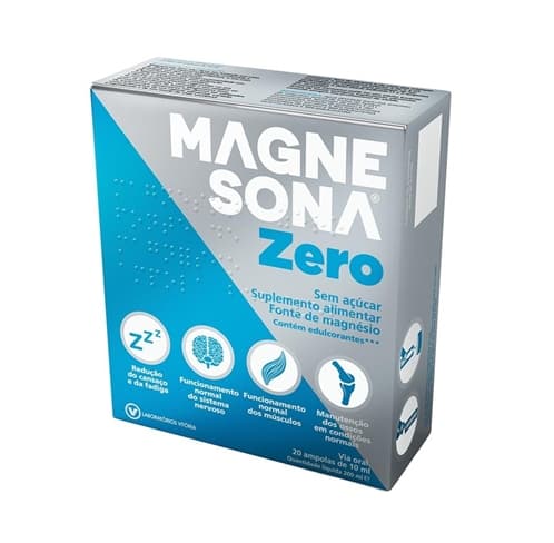 Magnesona Zero 20 ampolas 10 ml
Magnesona Zero é um suplemento alimentar font