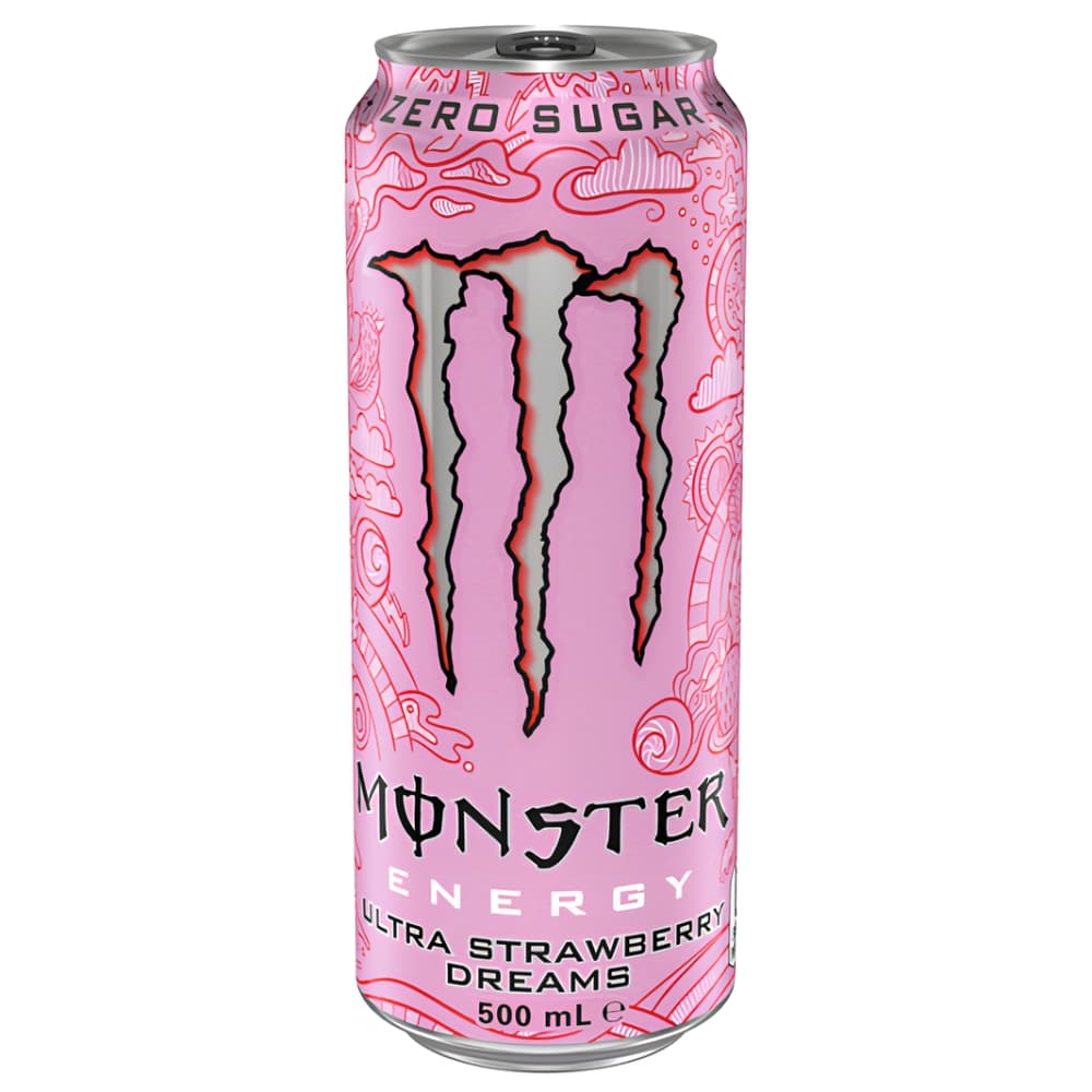 Monster Energy Ultra Strawberry Dreams - Sonhos de morango
A Monster Energy U