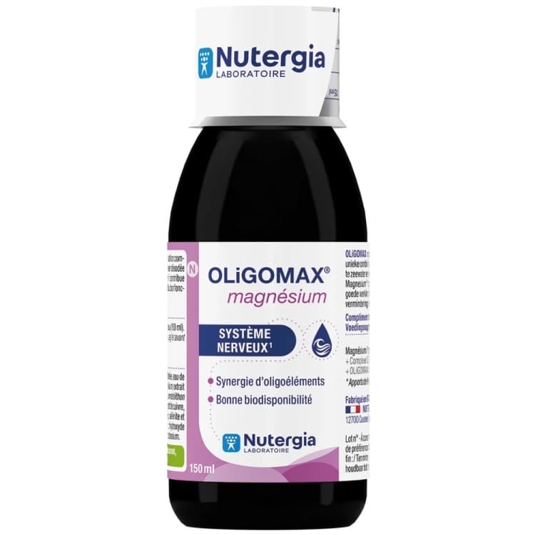 Nutergia OLiGOMAX Magnésio - Sistema nervoso
OLiGOMAX Magnésio é a combinação