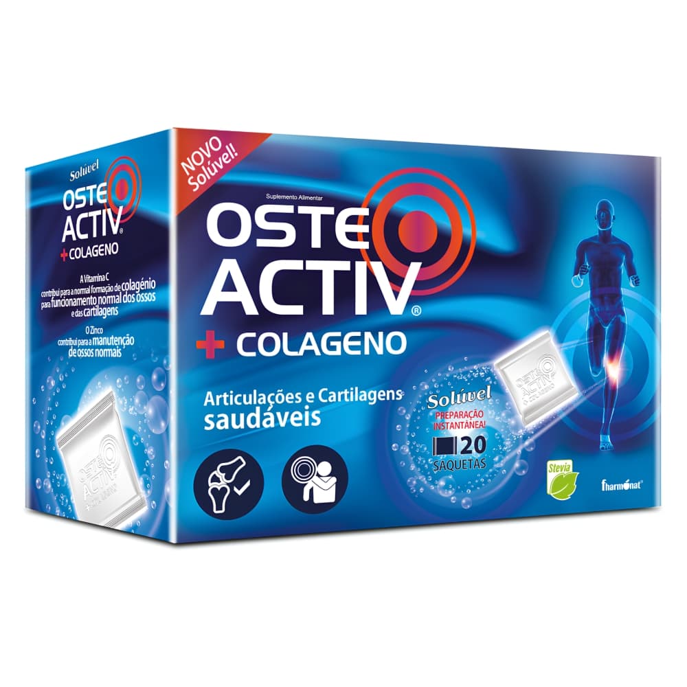Fharmonat Osteo Activ + Colageno - Articulações e cartilagens saudáveis
Osteo