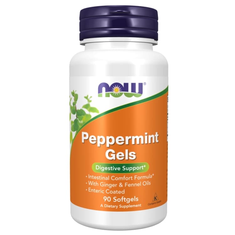 NOW® Foods Peppermint Gels - Suporte digestivo
O óleo de hortelã-pimenta é re