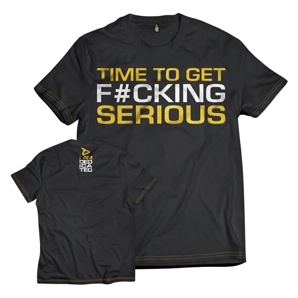 T-shirt Time To Get Serious - Design italiano de edição limitada
É hora de tr