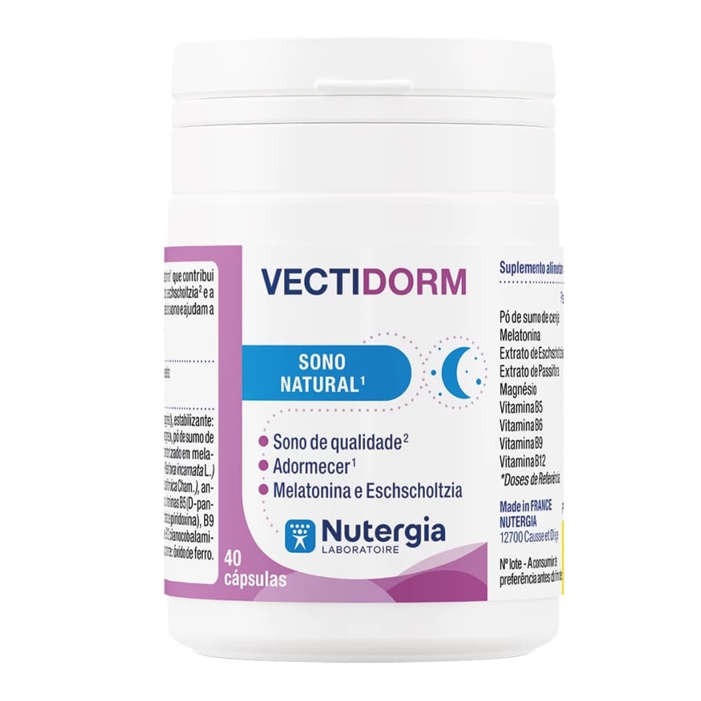 Nutergia VECTIDORM - Sono natural
VECTIDORM é composto por melatonina proveni